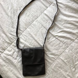 Vera Pelle Cross Body Bag Brown Italian Leather.